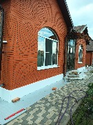 Приступили к утеплению цоколя фасадным пенопластом