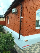 Приступили к утеплению цоколя фасадным пенопластом