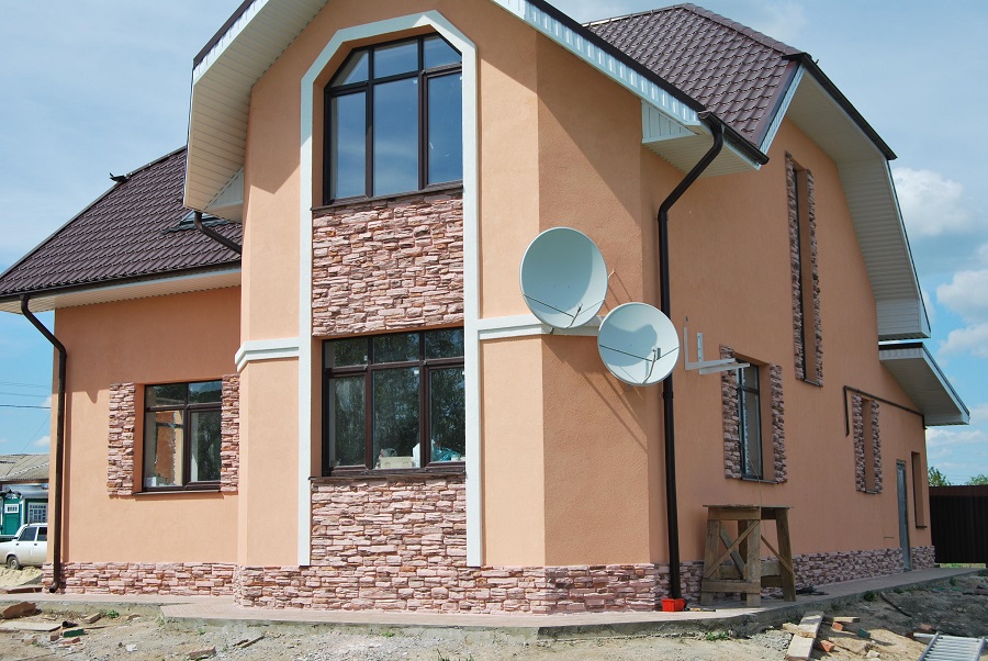 Покраска фасадов дома в Минске
