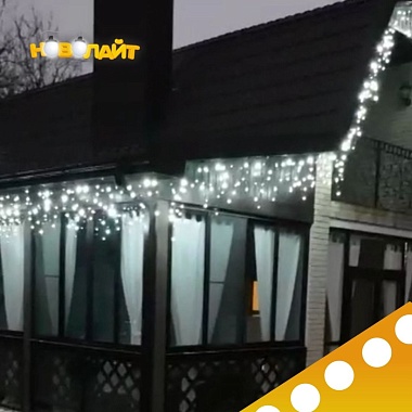 Новогодняя сказка у вас дома - новогоднее освещение фасада