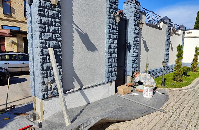 Ремонт и покраска цоколя дома, забора – Ростов-на-Дону