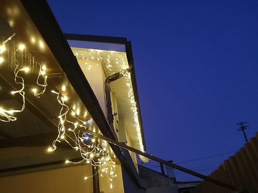 Новогоднее освещение частного дома в Ростове-на-Дону